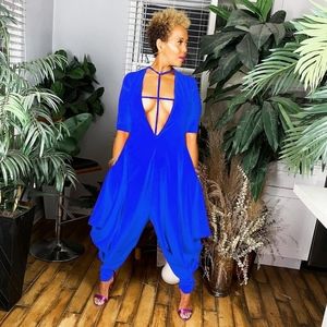 Electric Blue Jumpsuit - Free Shipping